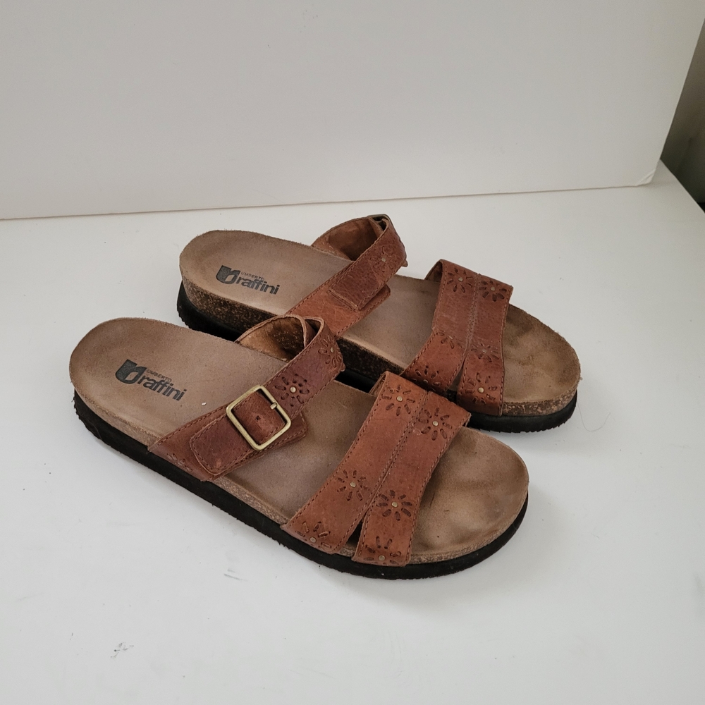 Umberto Raffini Tan Leather Sandals